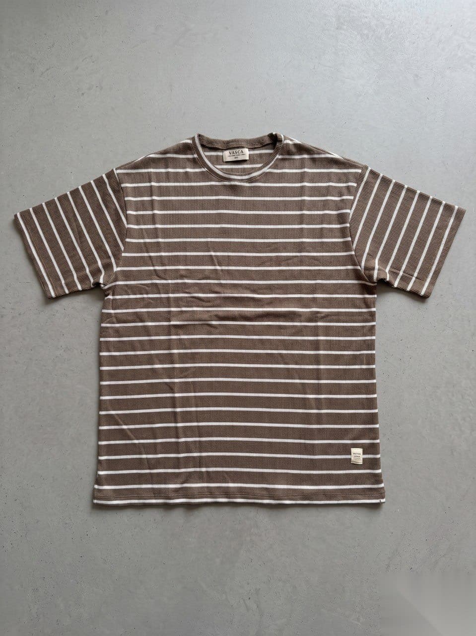 Remera Wafle Rayada